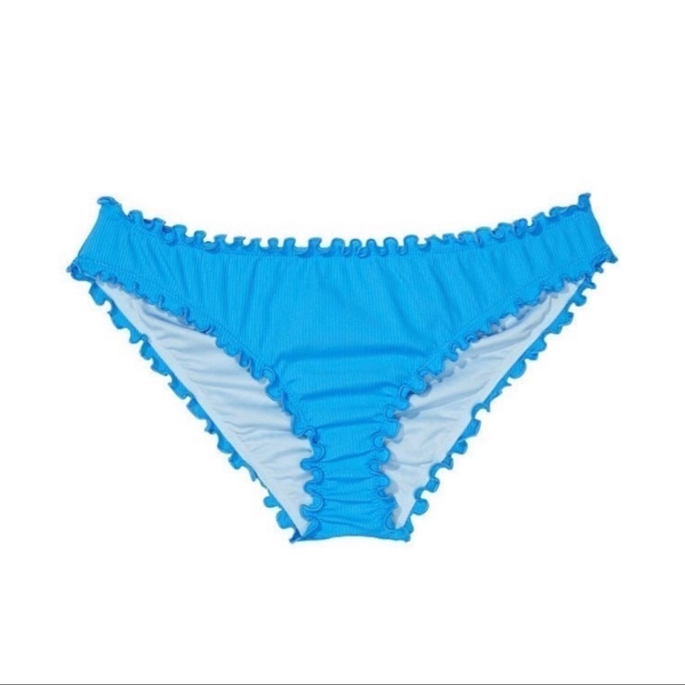 (L) Victoria’s Secret Swim Ruffle Cheeky Bikini Bottom